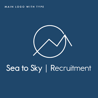 Sea to Sky Recruitment - logo design adobe illustrator branding design graphic design logo logo design minimal logo minimalist modern logo mountain logo typography vector
