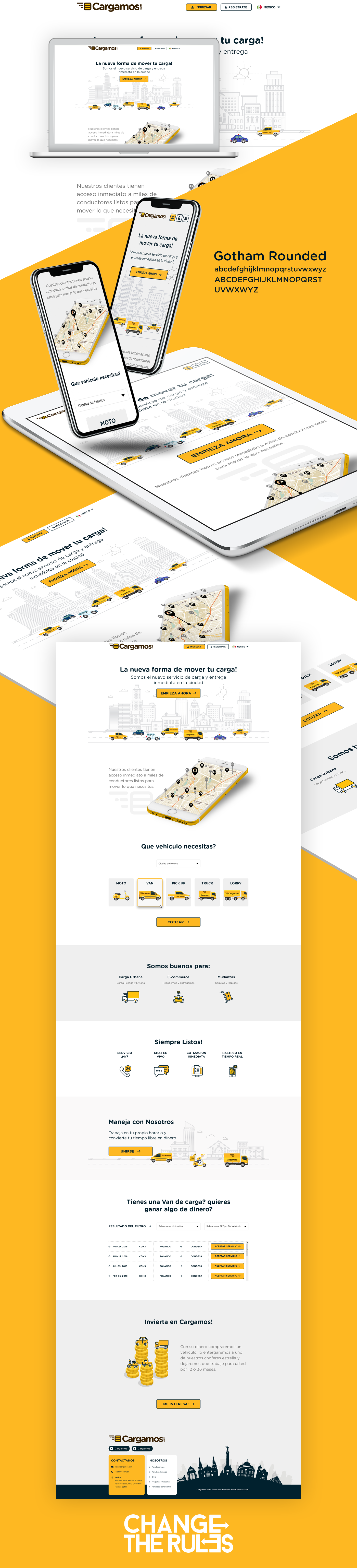 Cargamos Responsive Web Design bootsrap design responsive web design ui ux