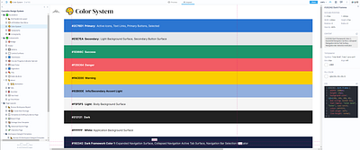 Material UI Design System Color Style