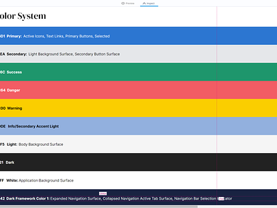 Material UI Design System Color Style