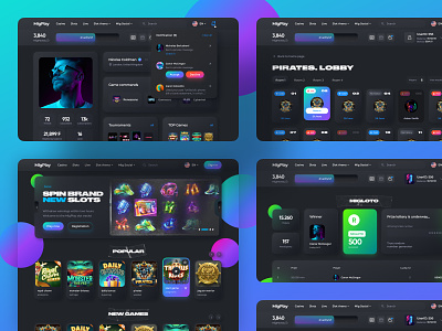 Casino Gambling Platform blockchain branding casino crypto crypto design cryptocurrency design gambling illustration interface logo ui