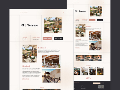 Abode & Restaurant Website abode design designer hotel restaurant ui ux webdesign website