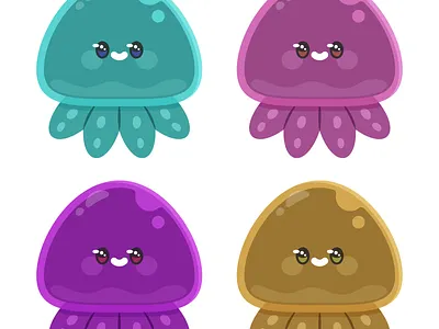 Jelly Crew character cute fish illustration jelly fish jellyfish