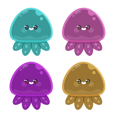 Jelly Crew character cute fish illustration jelly fish jellyfish