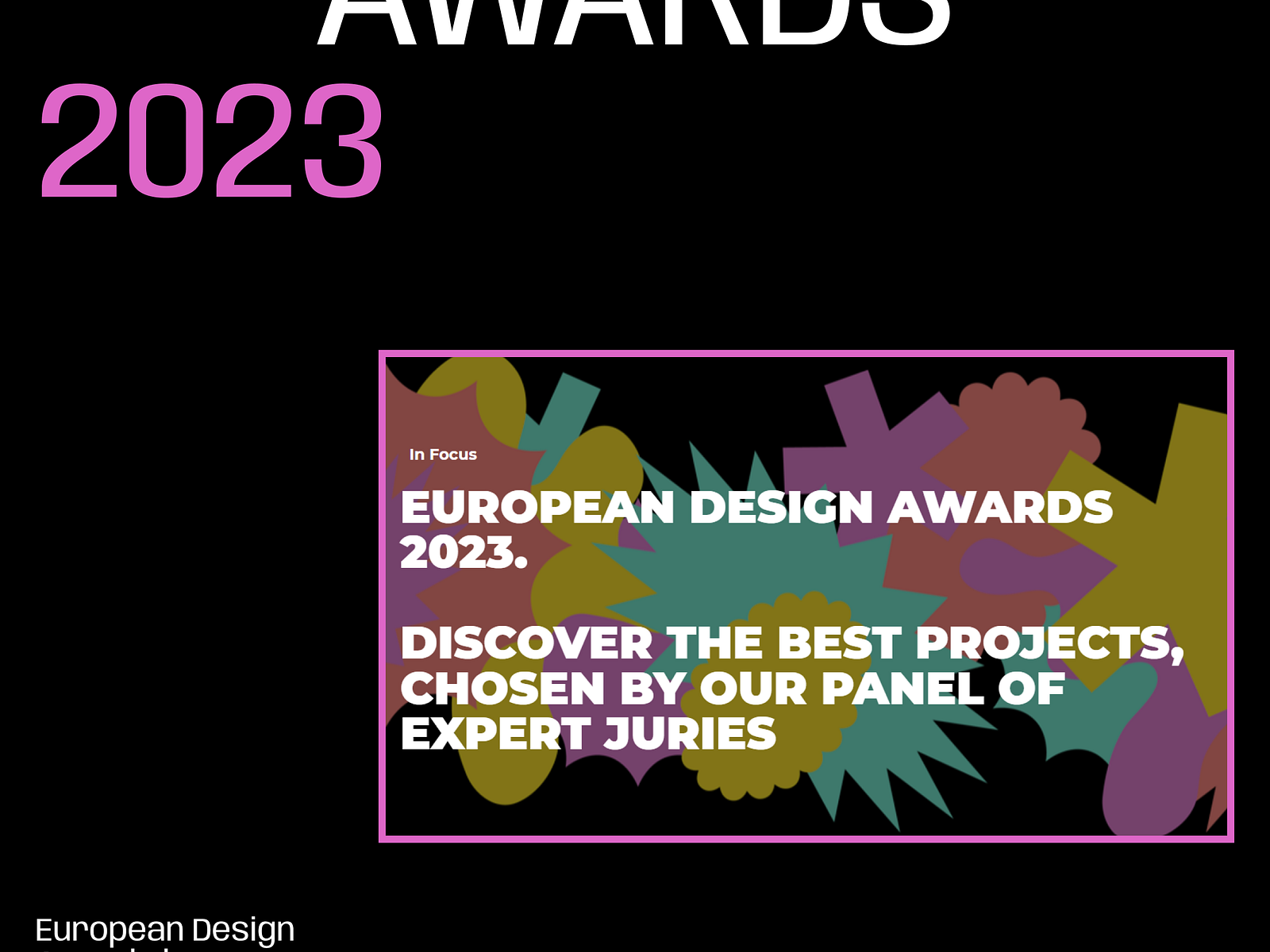 Design European Design Awards by Kira on Dribbble