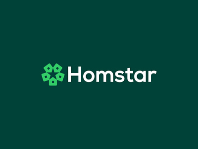 home, star, logo designer best dribbble designer brand identity design brandmark green home home homstar logo designer logomak logotype star