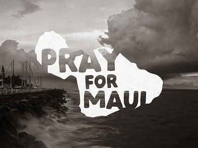 Pray for Maui hawaii logo maui