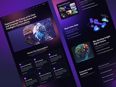 AI Generate Feature Page agency ai ai saas ai website artificial intelligent chat boot design image generator ui ux web website
