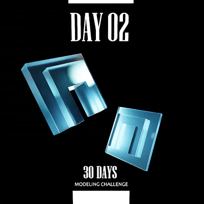 30 days modeling challenge - day 2 animation b3d blender challenge glass modeling motion graphics
