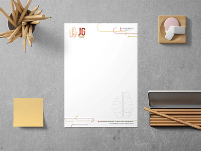 A University's Letterhead Design brand identity branding corporate identity design graphic design letterhead design print design