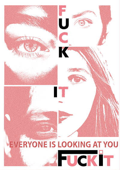FUckit abstract adobeillustrator design font graphic design poster posterdesign type typeface typography