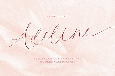 Adeline - Modern Light Calligraphy app branding design graphic design illustration logo typography ui ux vector