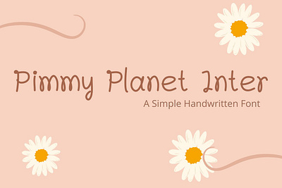 Pimmy Planet Inter Handwritten Font app branding design graphic design illustration logo typography ui ux vector