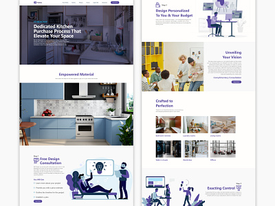 Redesign Process Page German Kitchen Cabinets Website design designer kitchen kitchen kitchen decor kitchen design landing page ui website website design website designer website designers website designs