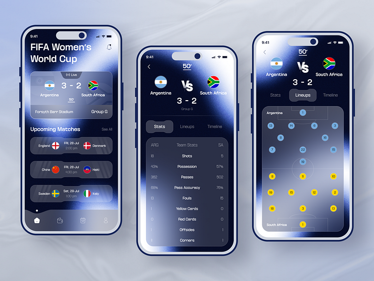 Fifa Women's World Cup Mobile App Concept by MQoS UI/UX for