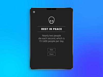 Daily UI 066 - Statistics after effects animation app dailyui dark mode facts game icons illustrator interests interface minimalism photoshop statistics stats ui wikipedia