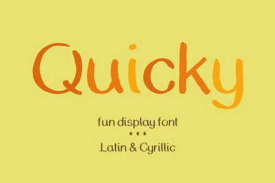 Quicky - fun handwritten font app branding design graphic design illustration logo typography ui ux vector