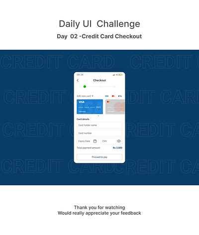 Credit Card Checkout UI case study community credit card checkout dailyui dailyui challenge design figma illustration ui ui design