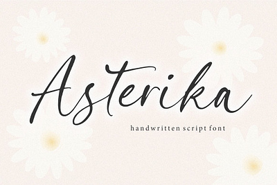 Asterika - Handwritten Script Font app branding design graphic design illustration logo typography ui ux vector