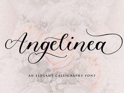 Angelinea - Calligraphy Font app branding design graphic design illustration logo typography ui ux vector