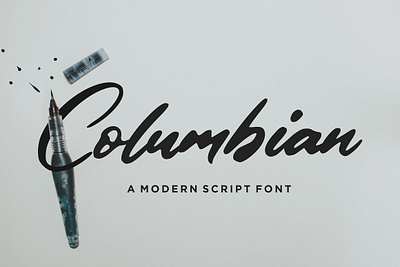 Columbian - Modern Script Font app branding design graphic design illustration logo typography ui ux vector