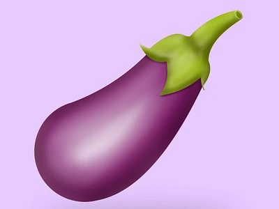 3d eggplant vegetable Illustration 3d design design element food graphic design illustration ui