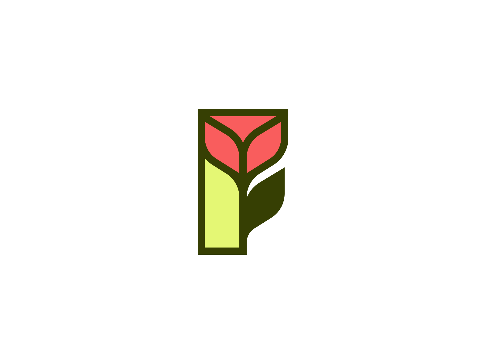 F and flower brand branding design elegant f flat flower graphic design illustration letter logo logotype mark minimalism minimalistic modern sign