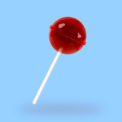 3d red lollipop candy Illustration 3d design design element food graphic design illustration ui