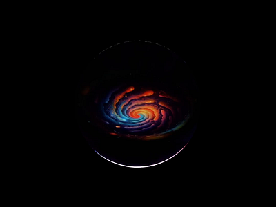 The Vortex Universe in a Glass Ball ai aigc animation ball future glass light loading midjourney motion motion graphics vortex