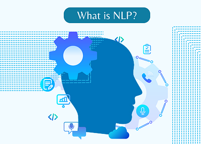 Natural Language Processing (NLP) design graphic design illustration