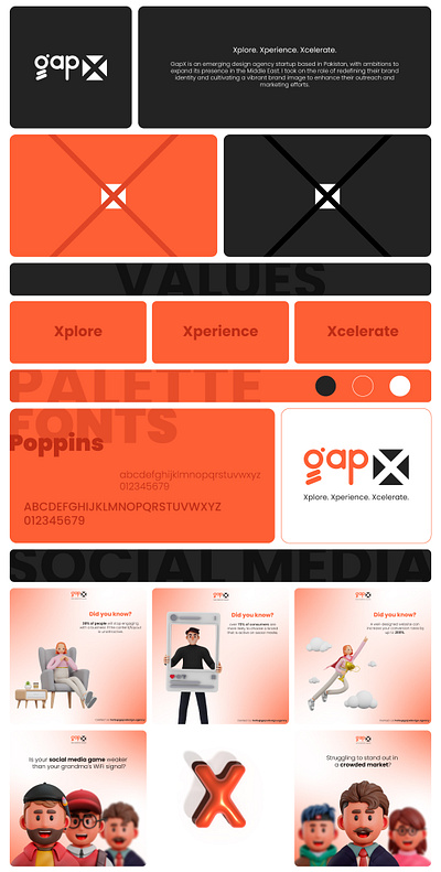 GapX Design agency - Social Media animation brand identity branding graphic design illustration logo motion graphics ui