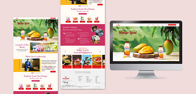 Dairy Brand Homepage graphic design homepage typography ui ux web design