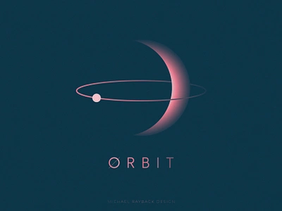 Orbit Logo Design branding design futuristic logo minimalistic orbit planet satelite saturn space universe