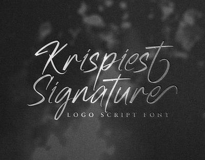 FREE FONT | Krispiest Signature advertisements branding handlettering logo font product packaging script font signature font social media posts typography