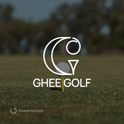 Ghee Golf Logo Concept adobeillustrator desainlogoindonesia desainlogosurakarta design growdeindonesia growdelogo logo modernlogo