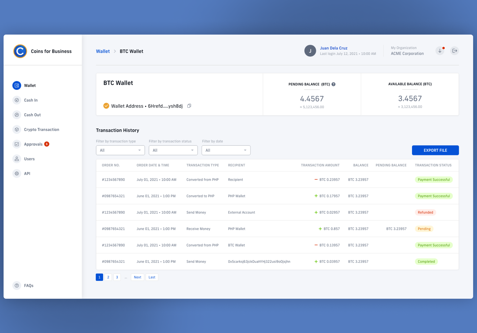 Business Portal by Jordan Hilario on Dribbble