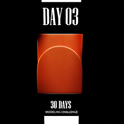 30 days modeling challenge - day 3 animatedgif animation b3d blender metallic model modeling motion graphics