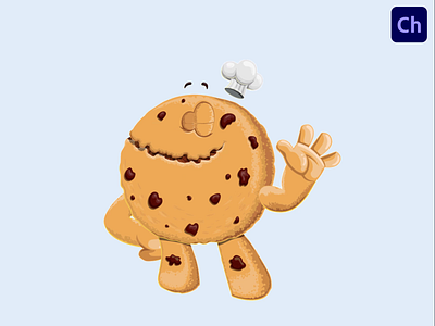 Cookie Adobe Character Animator Puppet Template adobe character animator animated character animation character animator character design cookie dessert food sweet