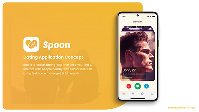 Modern Dating App: Spoon 3d app branding design dribbble figma graphic design illustration logo ui