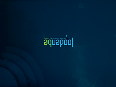 aquapool branding graphic design logo