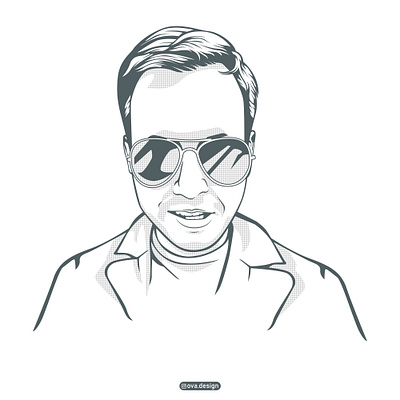 Line art portrait adobeillustrator cartoon illustration lineart lineartportrait vector vectorart vectorface vectorportrait vexel