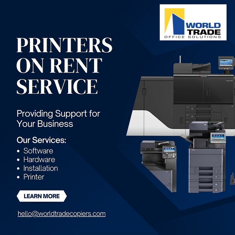 Printers On Lease by World Trade Office Solutions on Dribbble