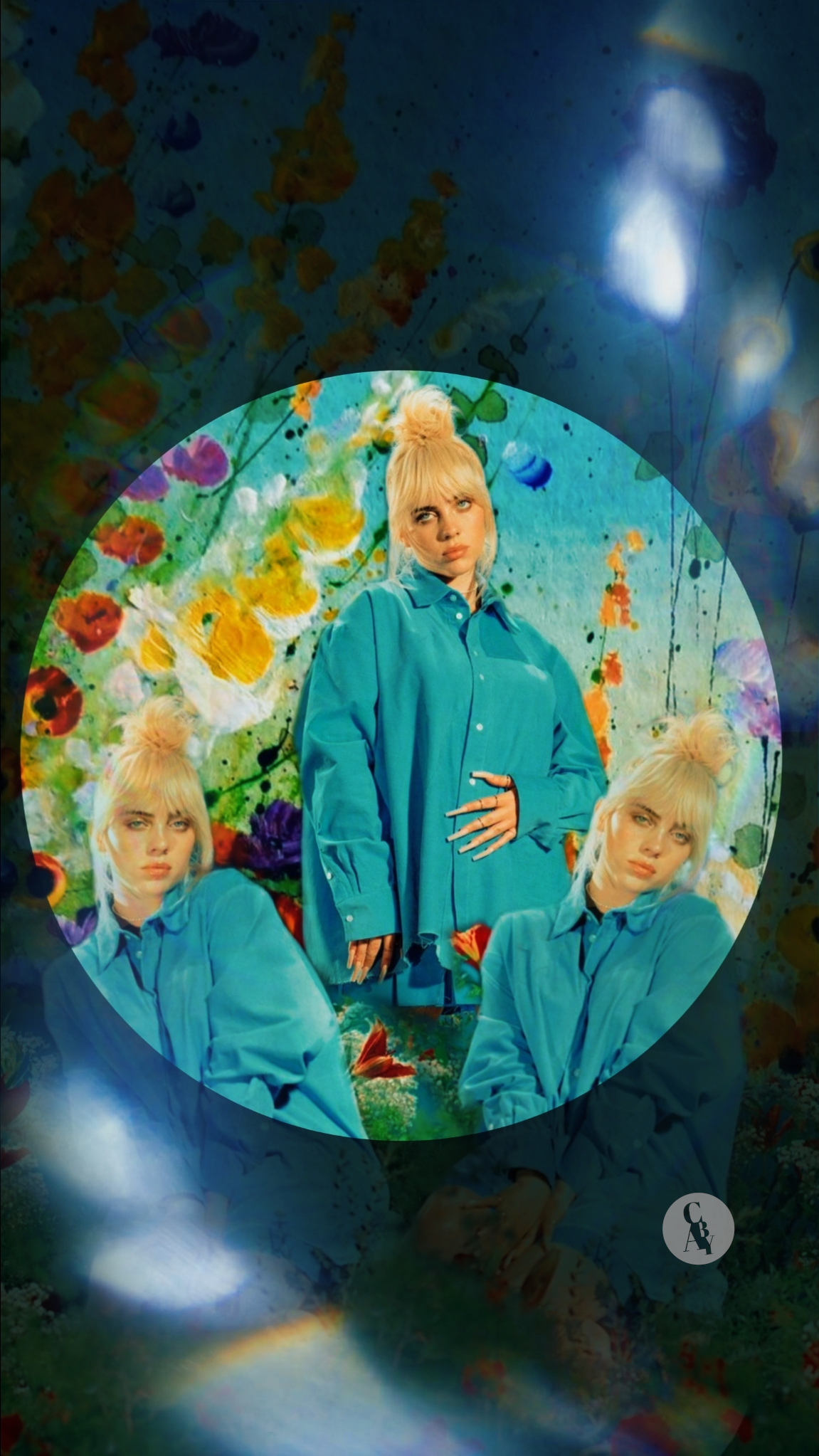 Painting flowers with Billie design graphic design illustration