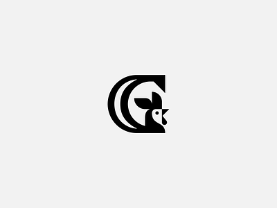 G + Rooster animal branding cock design geometric icon illustration letter g logo minimal monogram proud rooster simple symbol thick lines