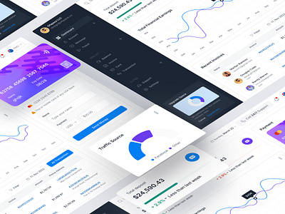Financial Web App | Space Design System bank bank card branding business chart dashboard financial dashboard financial management fintech graph input investor personal finance product product design saas smallbusiness ui waallet wealth