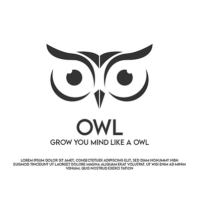 Logo Design With Illustrator bird logo black creative graphic design logo owl logo vector word mark latter mark