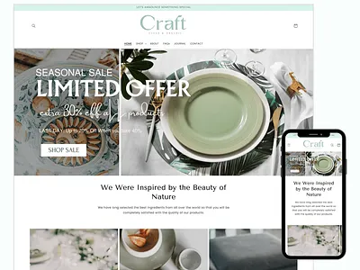 CRAFT - Shopify Template for Craft Store | Clean and Minimalism shopify