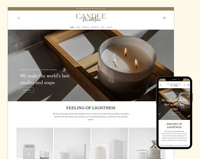 CANDLE - Shopify Template for Craft Candle and Soap Shop shopify
