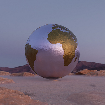 Desert world 3d blender desert world