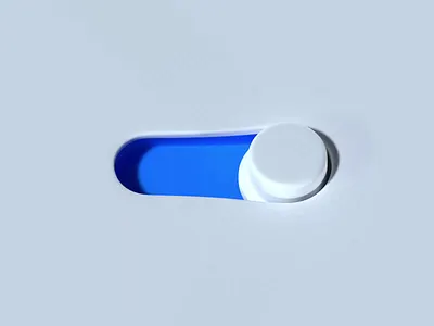 Elastic switch 3d animation button clean click design elastic element hero illustration ios iphone list simple slide switch tile toggle ui ux